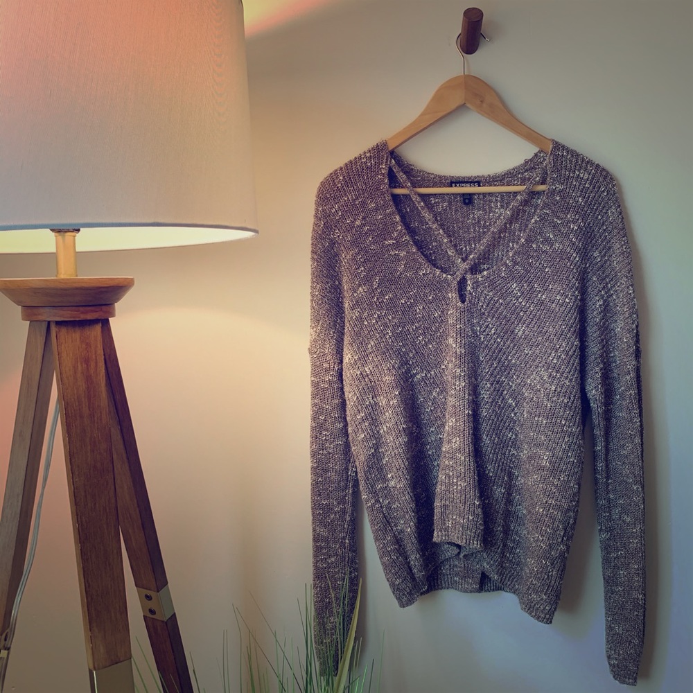 EXPRESS mauve Longsleeve sweater/top